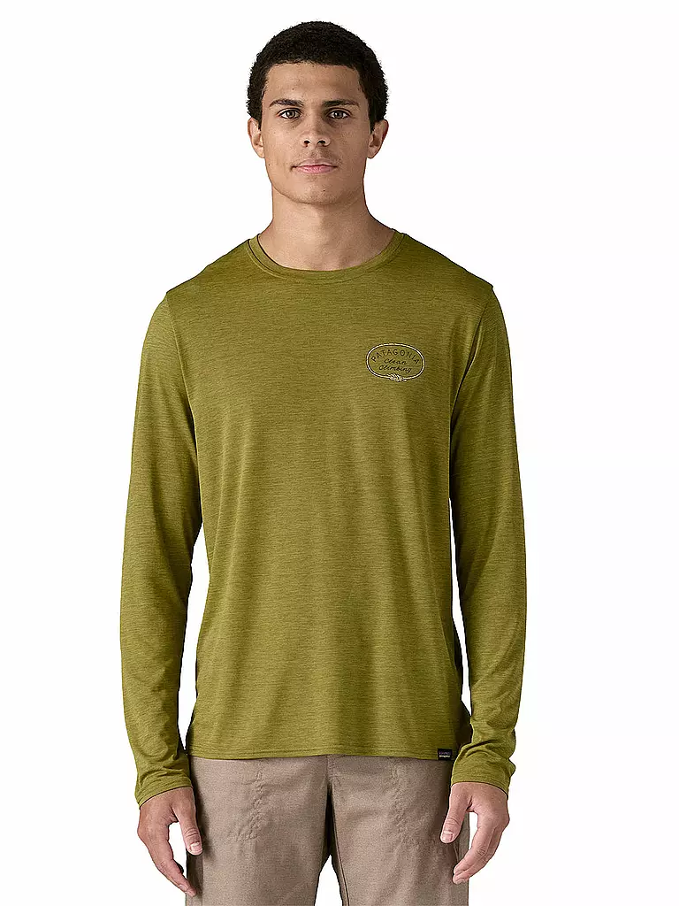 PATAGONIA | Camiseta funcional para hombre Capilene® Cool Daily Graphic | Oliva