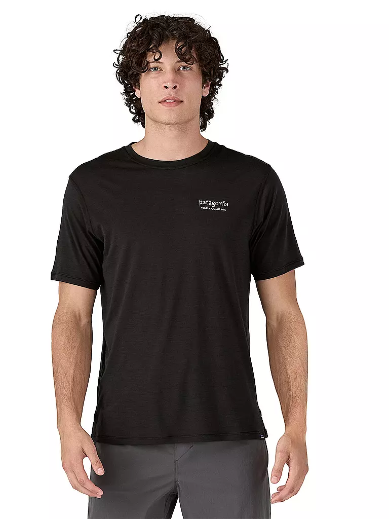 PATAGONIA | Camiseta funcional para hombre Capilene® Cool Merino Graphic | Negro