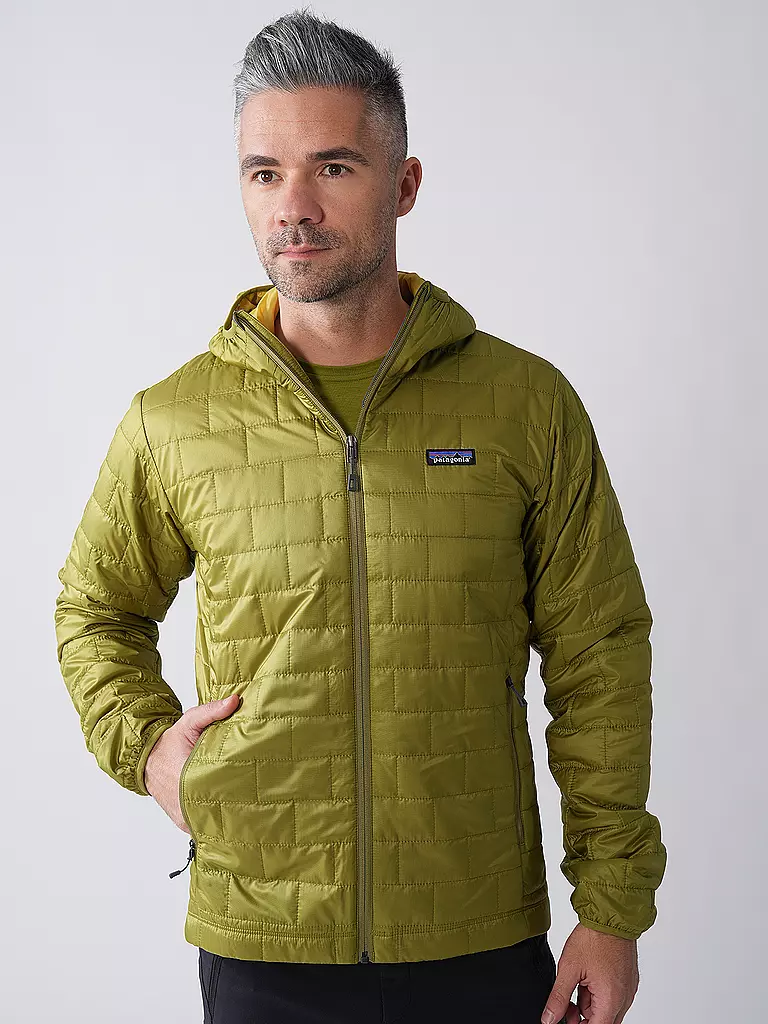 PATAGONIA | Chaqueta aislante con capucha Nano Puff® para hombre | Oliva