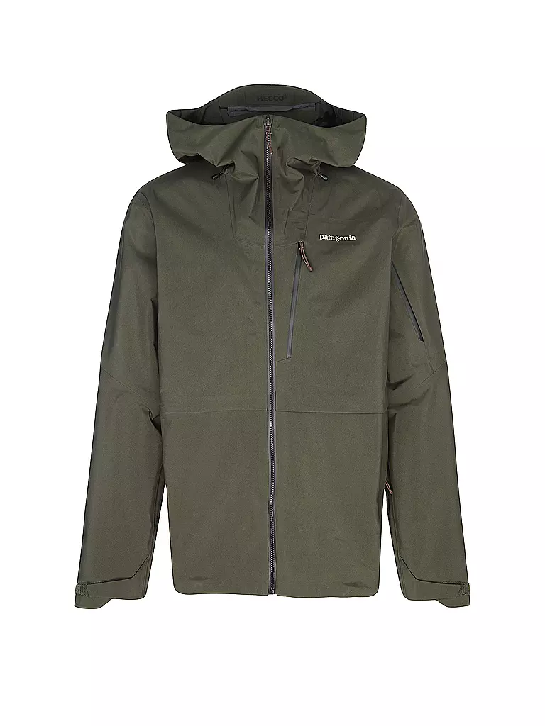 PATAGONIA | Chaqueta de esquí de travesía para hombre Untracked GTX 3L con capucha | Verde oscuro
