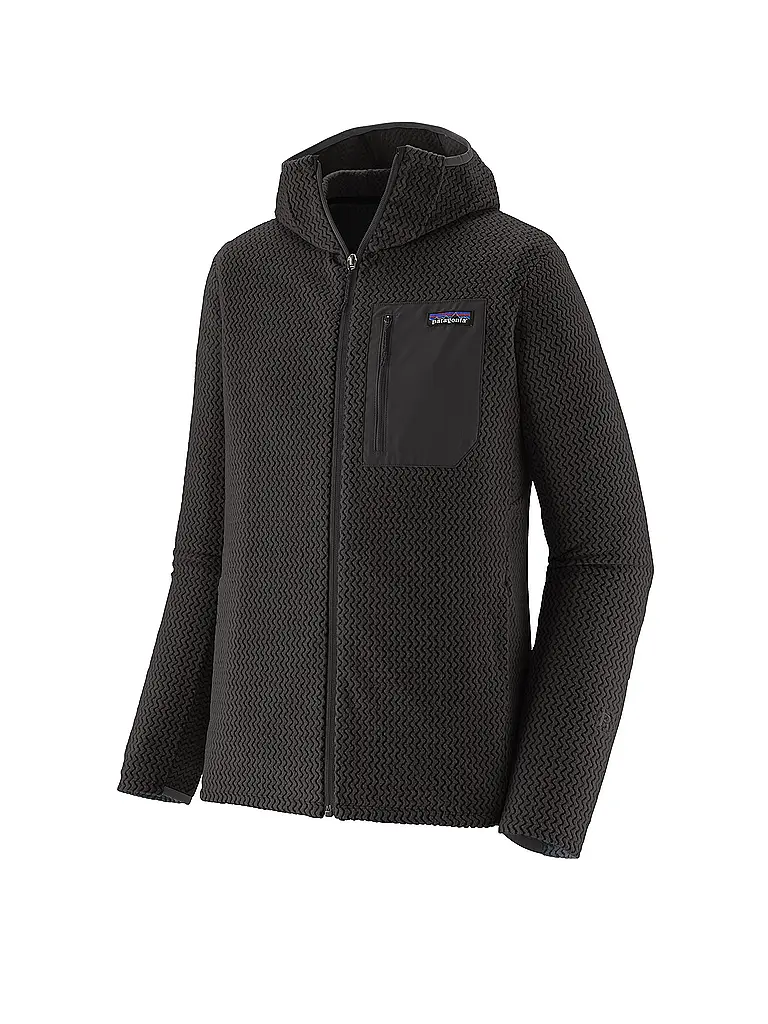 PATAGONIA | Chaqueta de forro polar para hombre R1® Air con cremallera completa | Negro