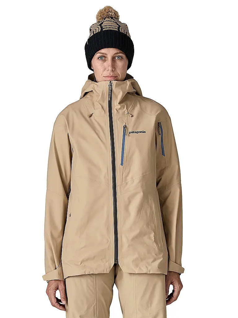 PATAGONIA | Chaqueta de travesía para mujer Snowdrifter 3L con capucha | Beige