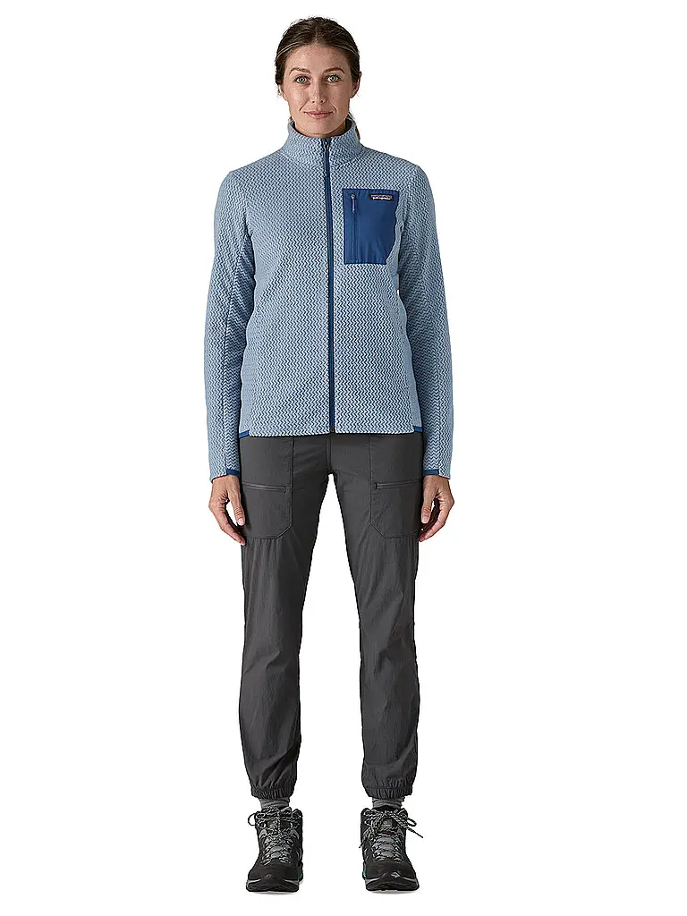 PATAGONIA | Chaqueta polar con cremallera completa R1® Air para mujer | Azul claro