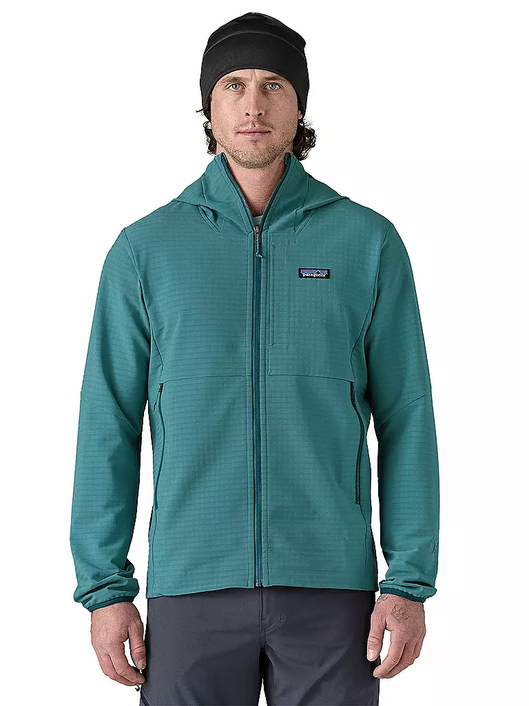 PATAGONIA | Chaqueta polar para hombre R1® TechFace Hoodie | Petróleo
