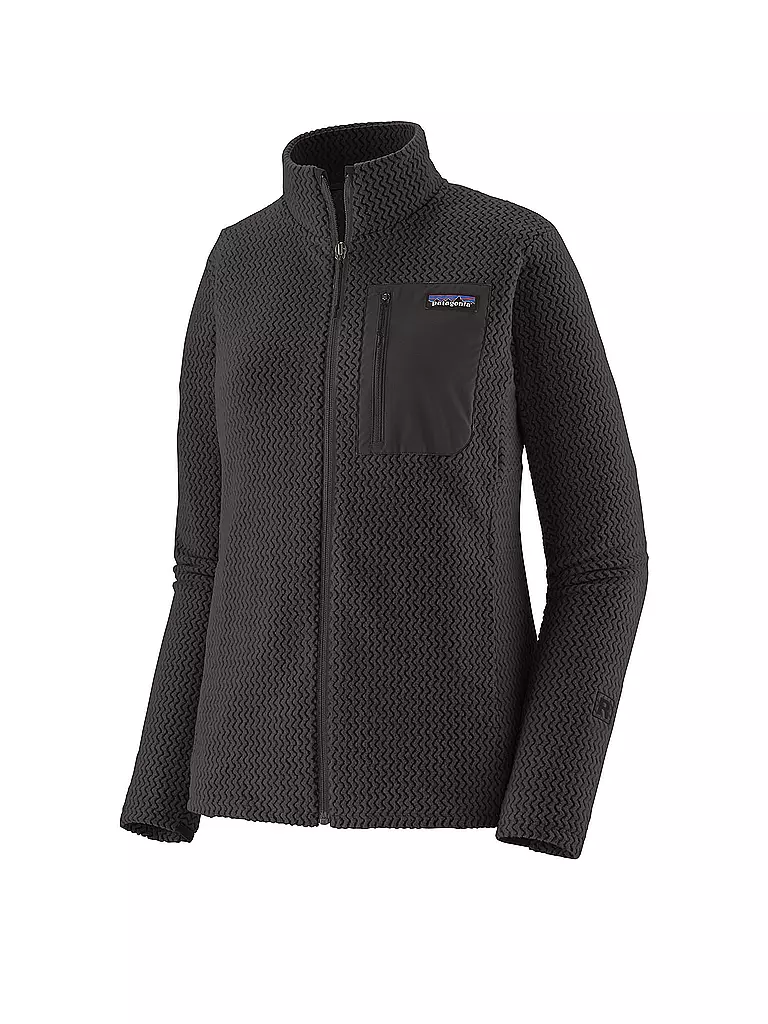 PATAGONIA | Chaqueta polar para mujer R1® Air con cremallera completa | Negro