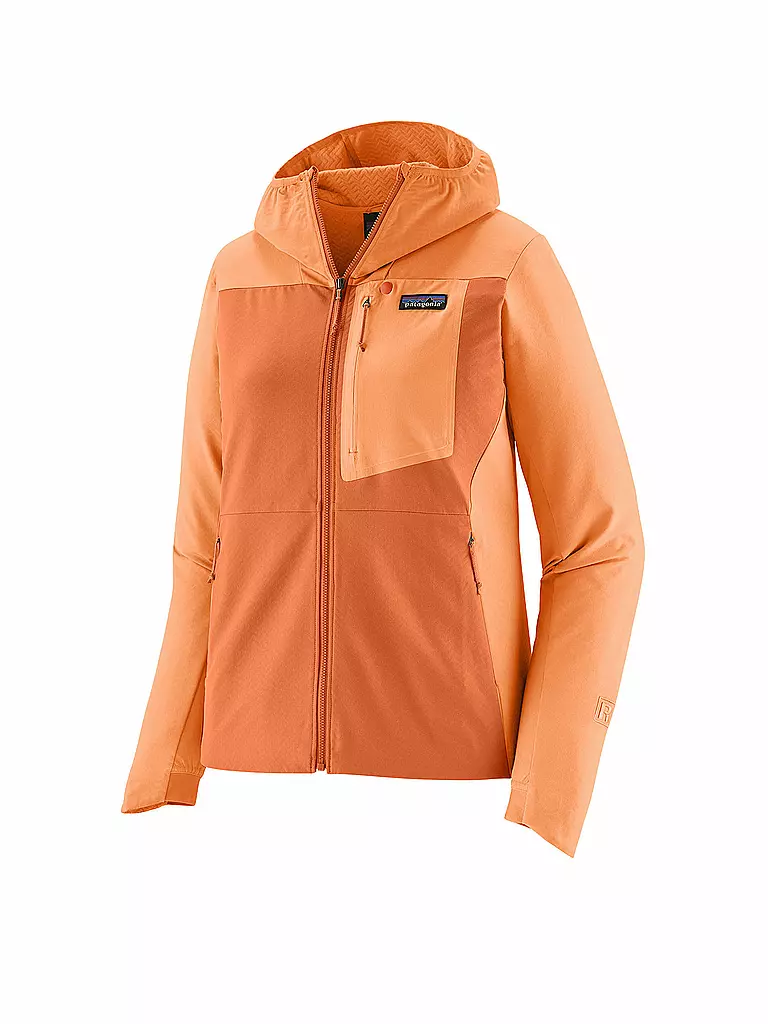 PATAGONIA | Chaqueta softshell R1® CrossStrata para mujer | Naranja