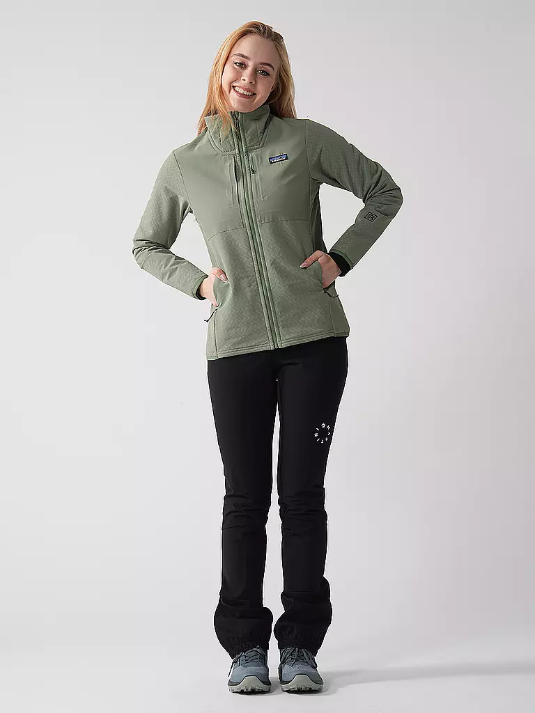 PATAGONIA | Chaqueta Softshell R2 Cross Strata Hoodie para mujer | Verde