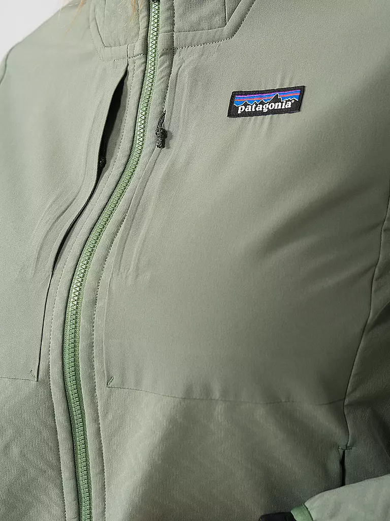 PATAGONIA | Chaqueta Softshell R2 Cross Strata Hoodie para mujer | Verde