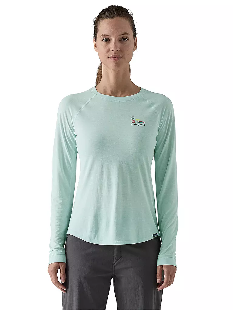 PATAGONIA | Damen Funktionsshirt Cap Cool Trail Grap | Verde claro