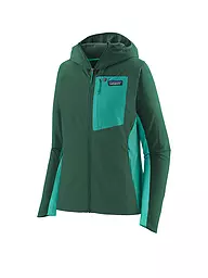 PATAGONIA | Damen Softshelljacke R1® CrossStrata | Verde oscuro