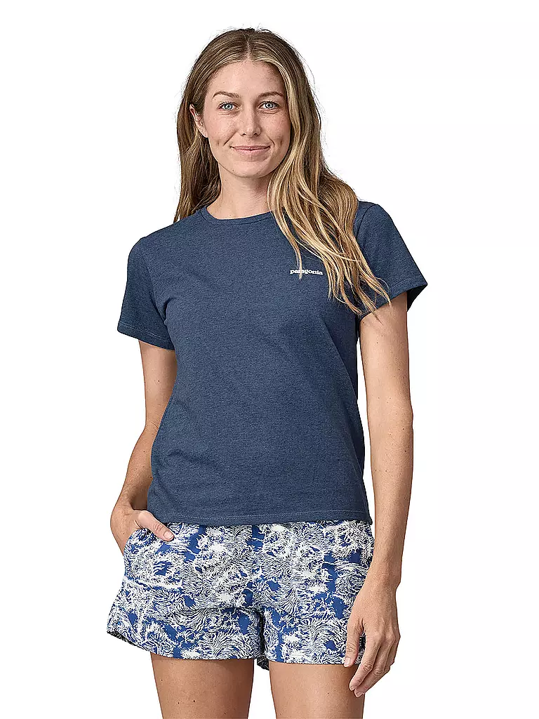 PATAGONIA | Damen T-Shirt P-6 Logo Responsibili | Azul