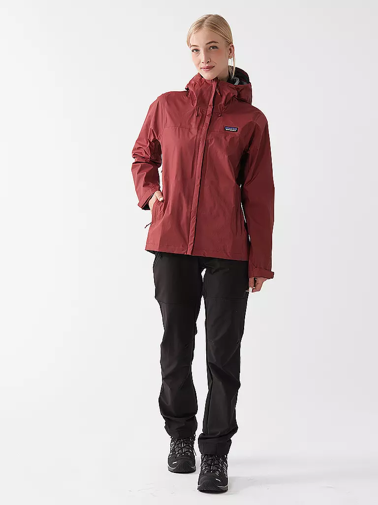 PATAGONIA | Damen Wanderjacke Torrentshell 3L | Rojo oscuro