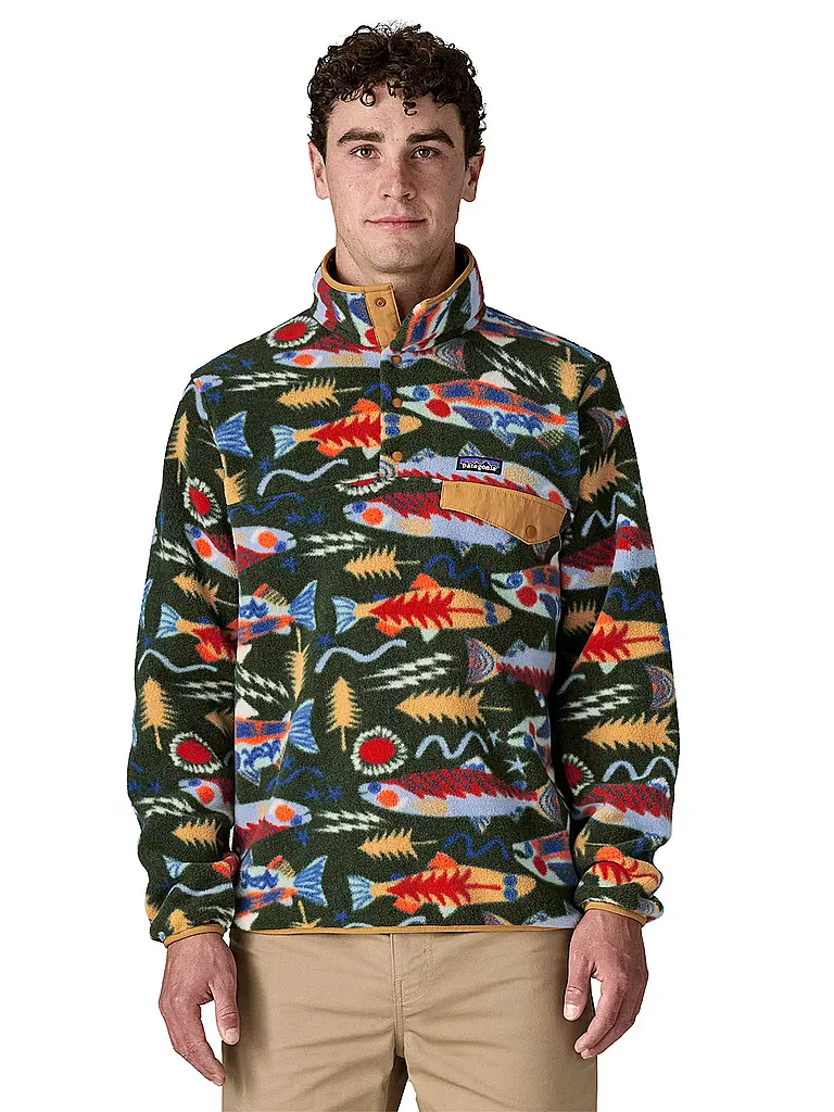 PATAGONIA | Fleecesweater M'S LW SYNCH SNAP-T | Verde oscuro