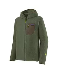 PATAGONIA | Herren Fleecejacke R1® Air Full-Zip Hoodie | Verde oscuro
