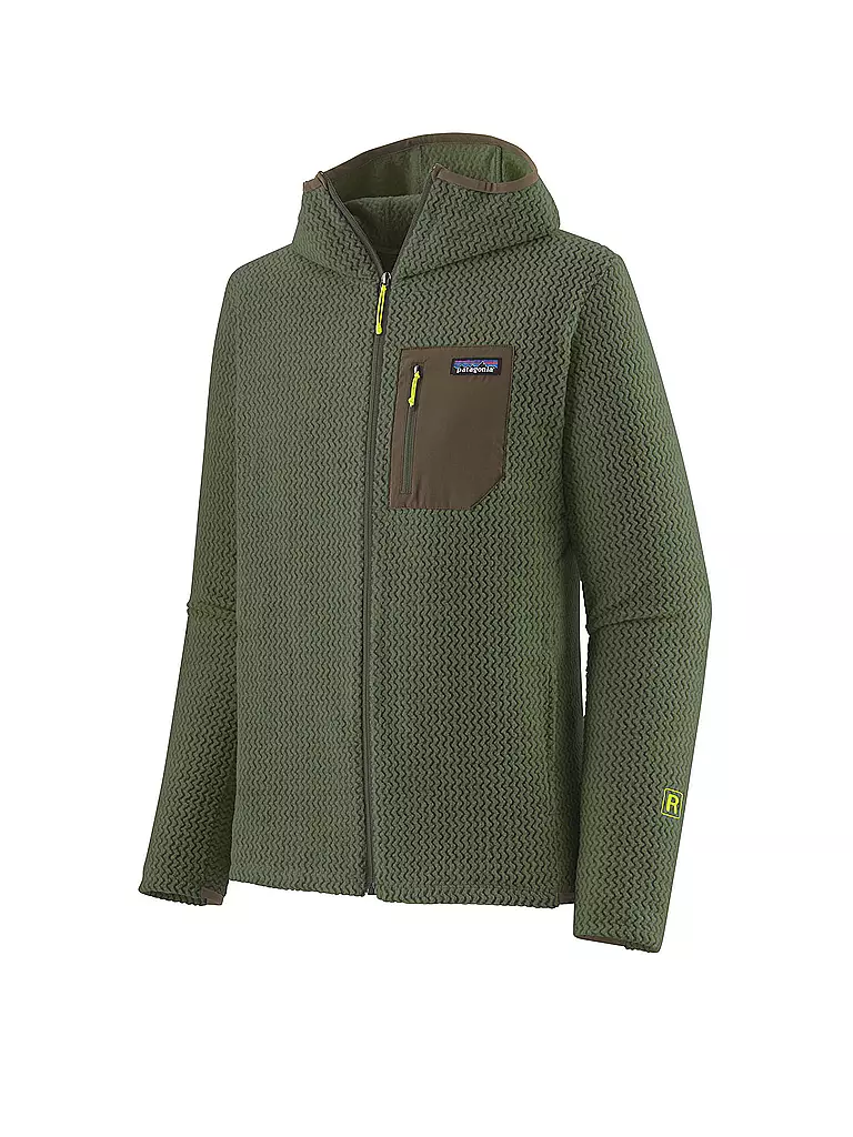 PATAGONIA | Herren Fleecejacke R1® Air Full-Zip Hoodie | Verde oscuro