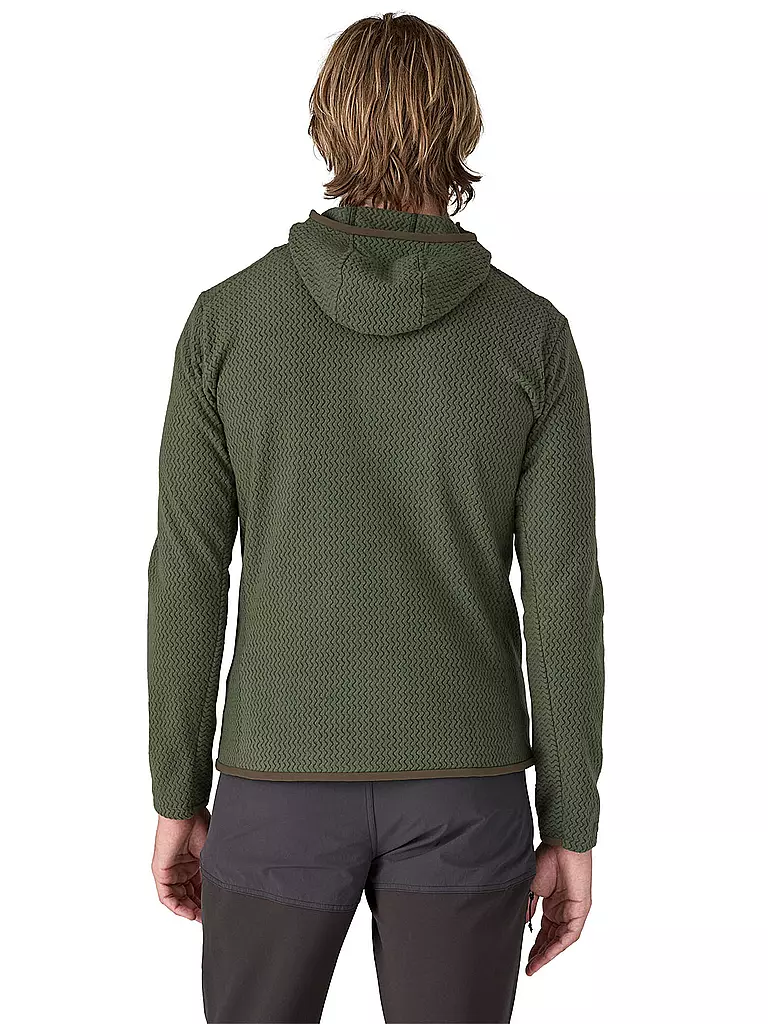 PATAGONIA | Herren Fleecejacke R1® Air Full-Zip Hoodie | Verde oscuro