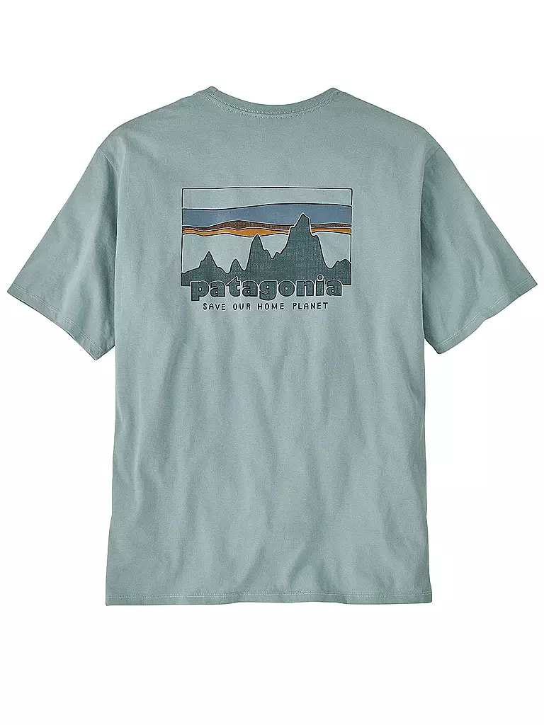 PATAGONIA | Herren T-Shirt 73 Skyline Organic | Azul claro