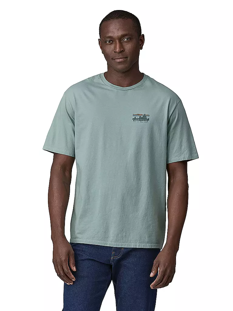 PATAGONIA | Herren T-Shirt 73 Skyline Organic | Azul claro