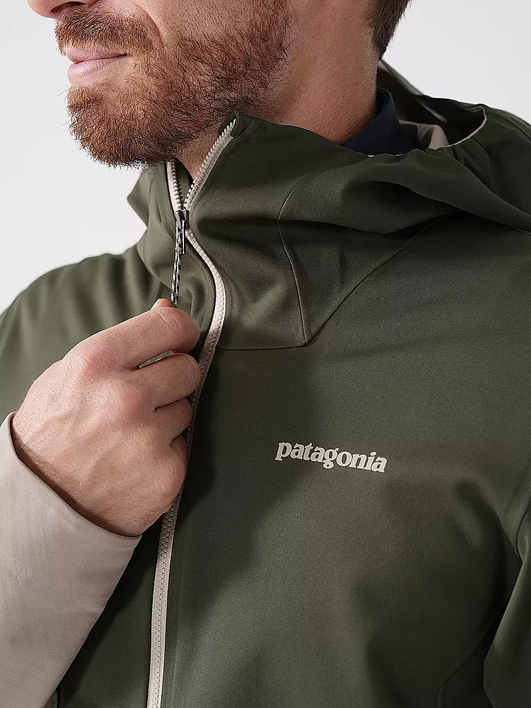 PATAGONIA | Herren Wanderjacke Upstride Hoodie | Verde oscuro
