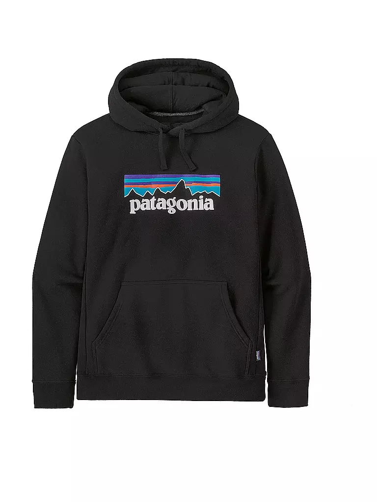 PATAGONIA | Sudadera con capucha para hombre P-6 Logo Uprisal | Negro