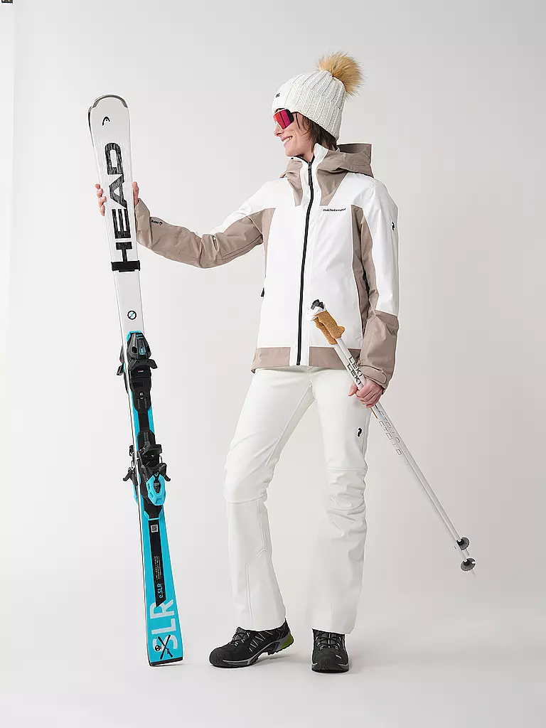 PEAK PERFORMANCE | Chaqueta de esquí para mujer Rider Tech Insulated | Crema