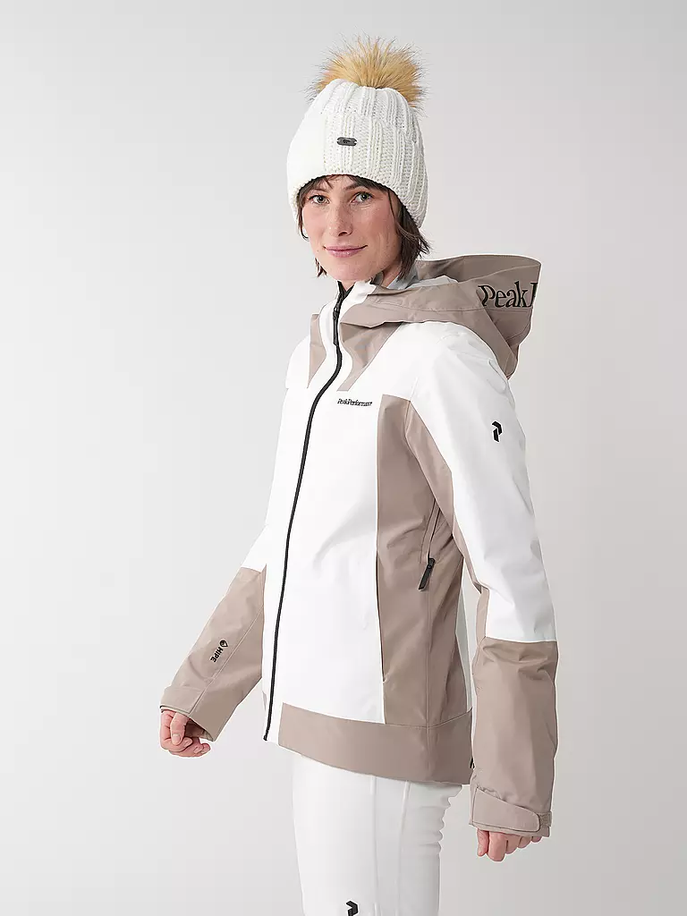 PEAK PERFORMANCE | Chaqueta de esquí para mujer Rider Tech Insulated | Crema