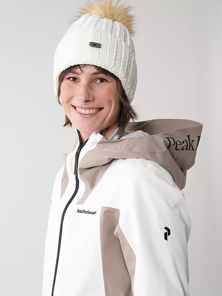 PEAK PERFORMANCE | Chaqueta de esquí para mujer Rider Tech Insulated | Crema