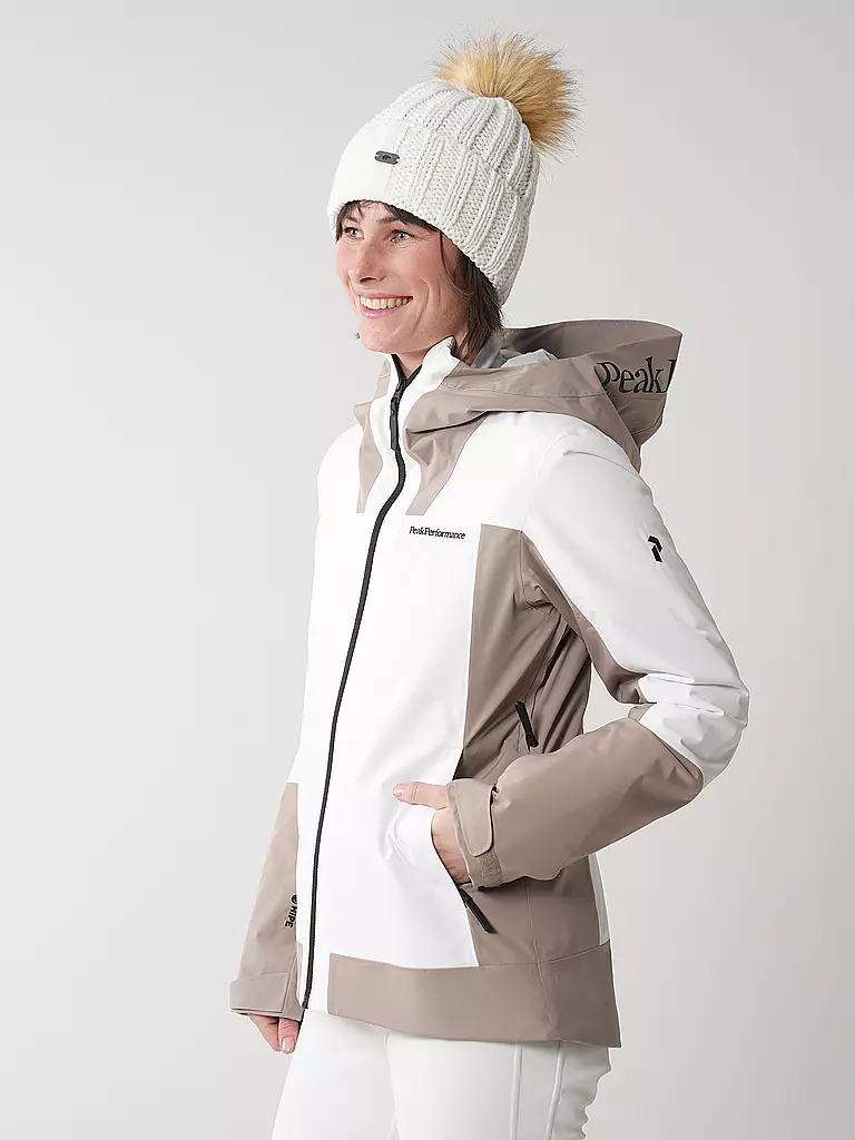 PEAK PERFORMANCE | Chaqueta de esquí para mujer Rider Tech Insulated | Crema