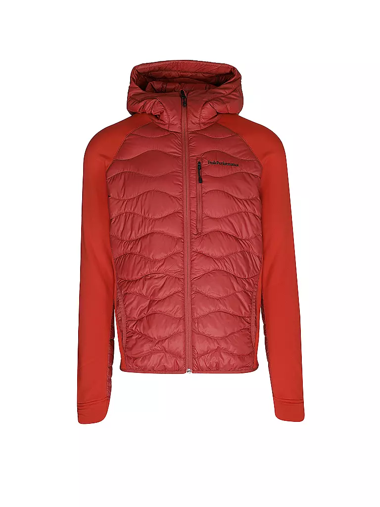 PEAK PERFORMANCE | Herren Freizeitjacke Helium Down Hybrid Hoodie | Rojo