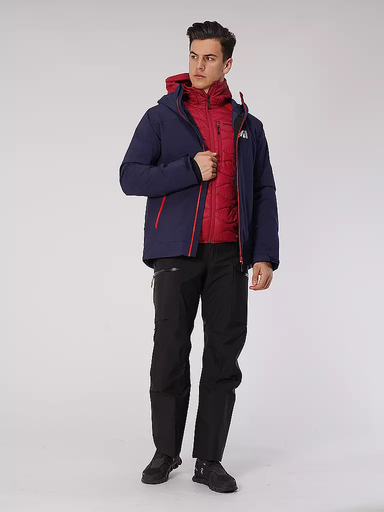 PEAK PERFORMANCE | Herren Freizeitjacke Helium Down Hybrid Hoodie | Rojo