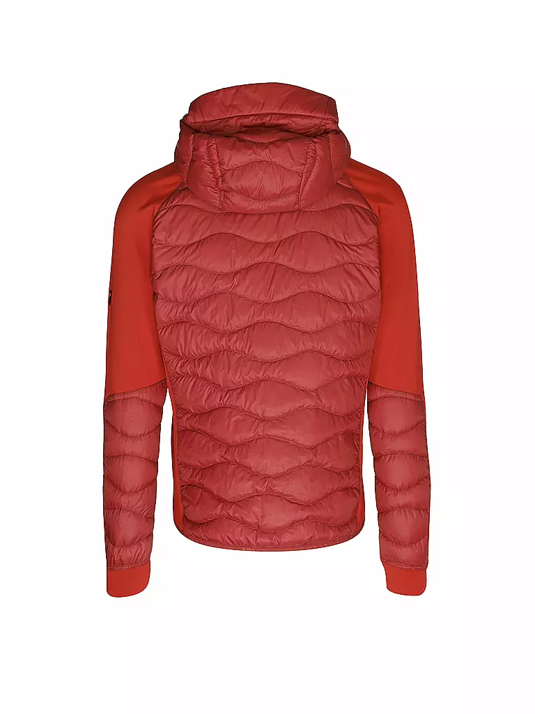PEAK PERFORMANCE | Herren Freizeitjacke Helium Down Hybrid Hoodie | Rojo