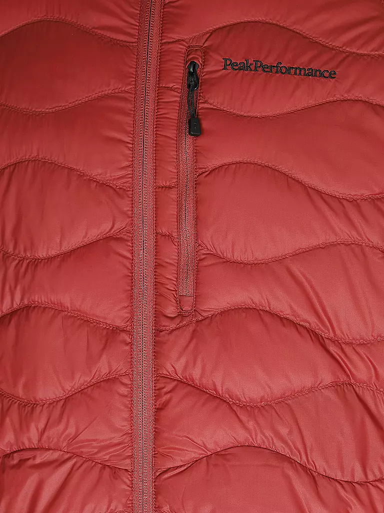 PEAK PERFORMANCE | Herren Freizeitjacke Helium Down Hybrid Hoodie | Rojo