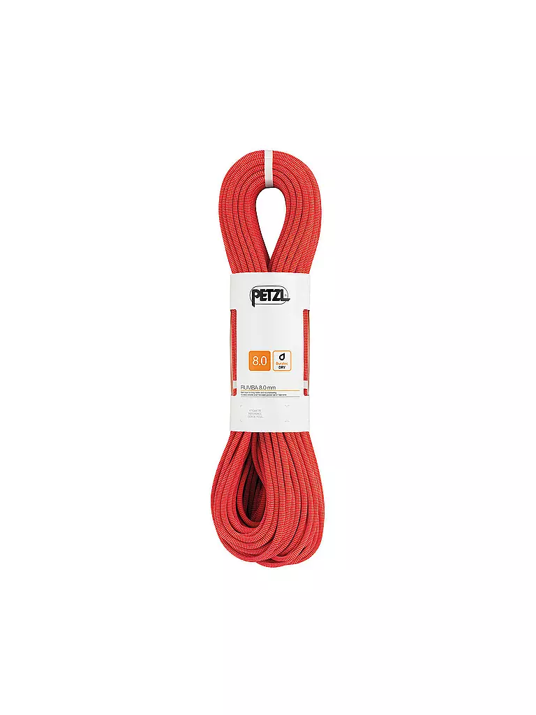 PETZL | Cuerda doble Rumba 8mm 60m | Rojo