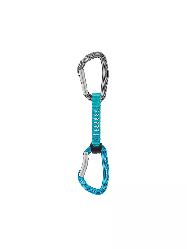 PETZL | Expressset Djinn Axess, paquete de 6, 11 cm | Turquesa