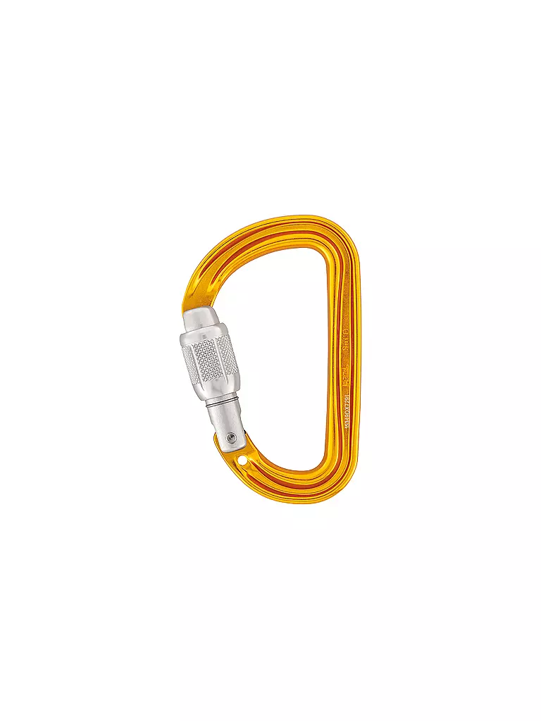PETZL | Mosquetón Sm'D Screw Lock | Amarillo
