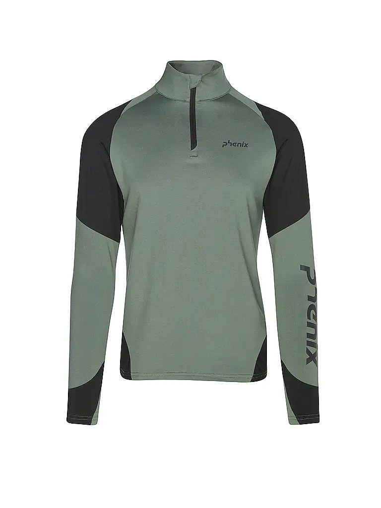 PHENIX | Camiseta con cremallera para hombre | Oliva