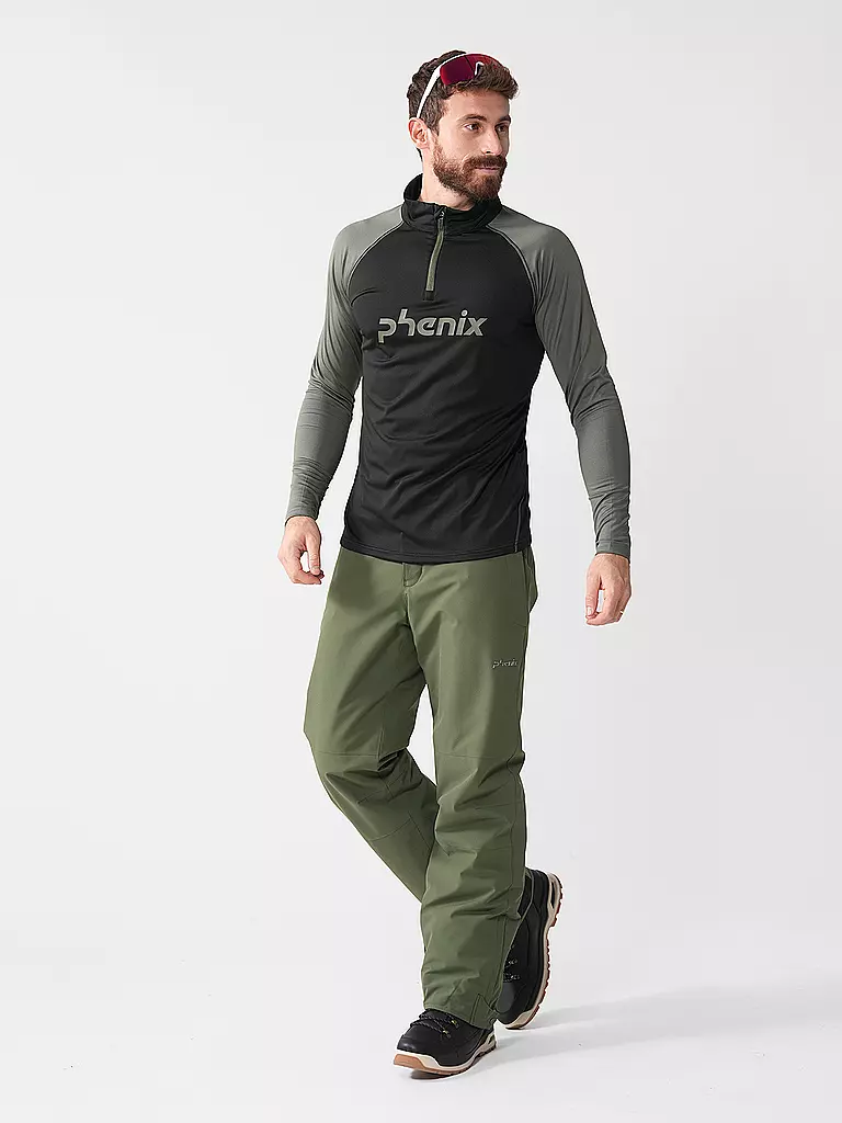 PHENIX | Camiseta interior con cremallera para hombre | Negro