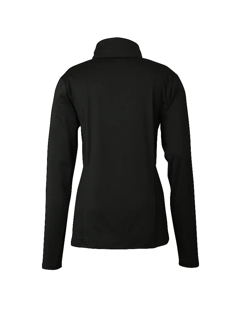 PHENIX | Camiseta interior con cremallera para mujer Basic Set In Sleeve 1/2 | Negro