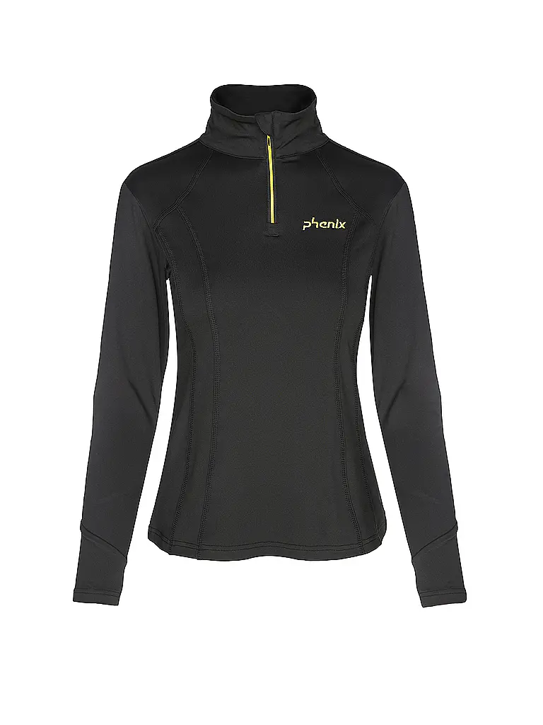 PHENIX | Camiseta interior con cremallera para mujer | Negro