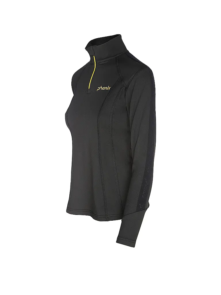 PHENIX | Camiseta interior con cremallera para mujer | Negro