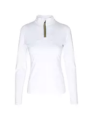 PHENIX | Camiseta interior con cremallera y detalles dorados para mujer | Blanco