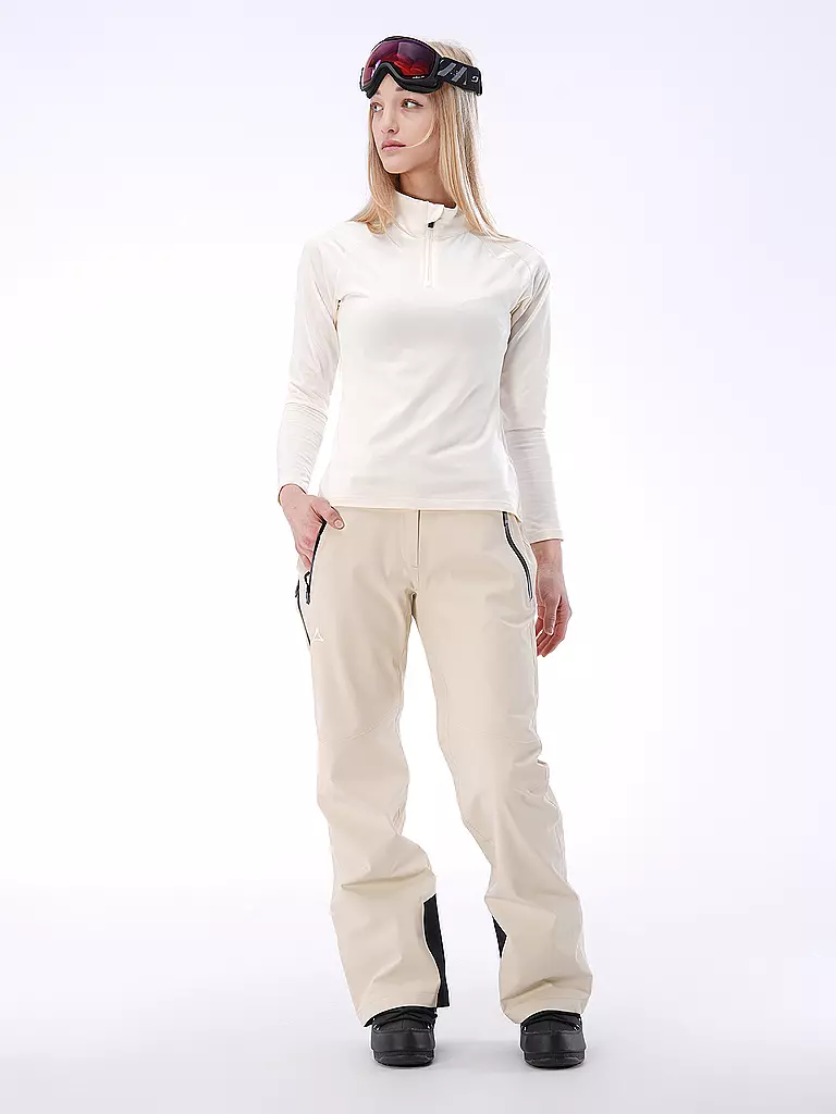 PHENIX | Damen Unterzieh Zipshirt Retro Future | Blanco