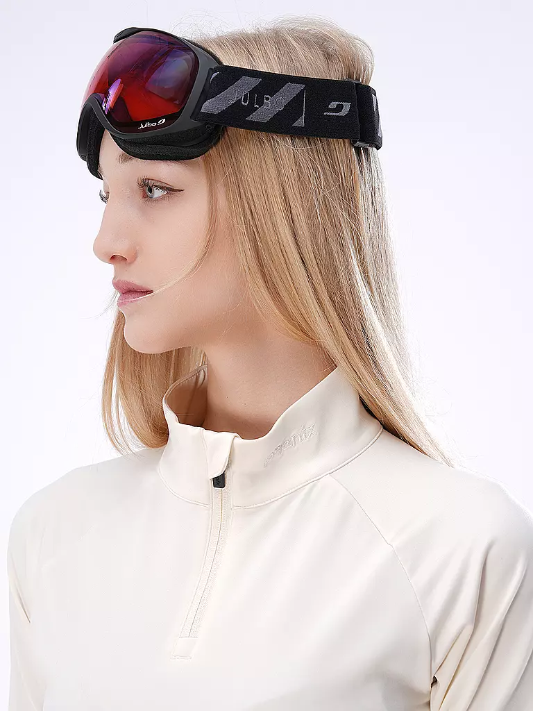 PHENIX | Damen Unterzieh Zipshirt Retro Future | Blanco