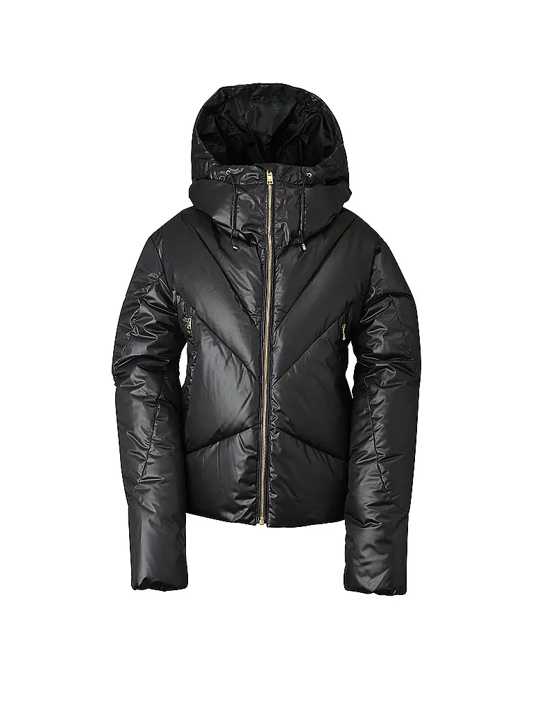 PHENIX | Pantalón de esquí para mujer con corte irregular y plumón | Negro