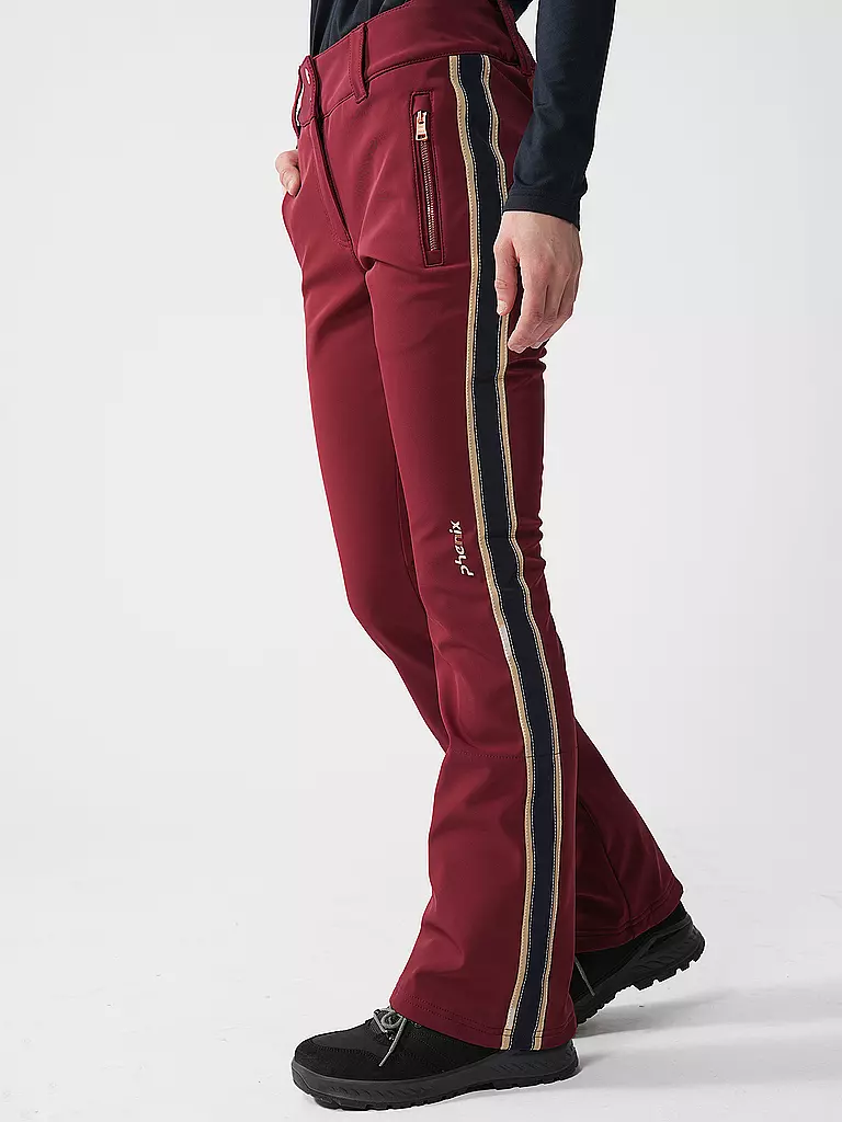 PHENIX | Pantalones de esquí para mujer | Rojo oscuro