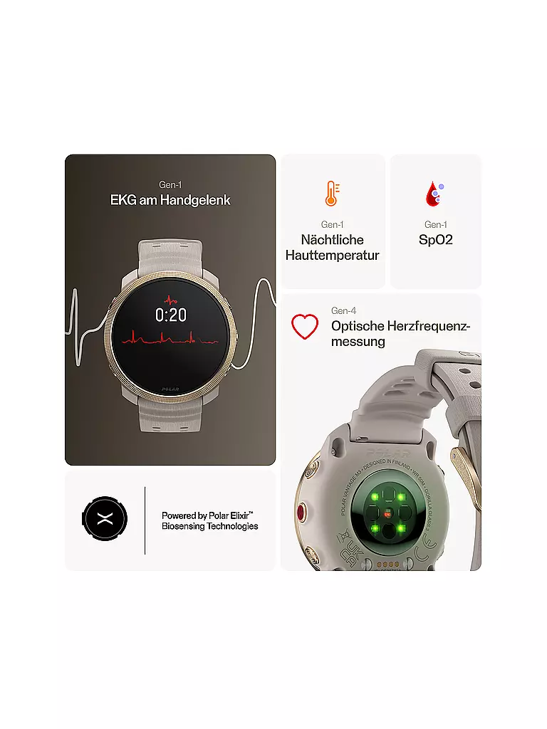 POLAR | Fitness-Smartwatch Vantage M3 | Oro