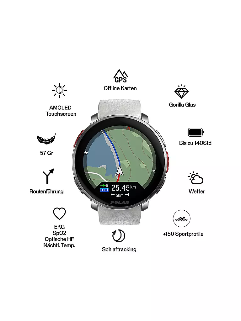 POLAR | Reloj multideporte con GPS Vantage V3 S-L | Beige