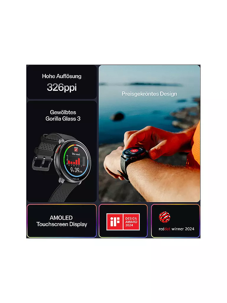 POLAR | Reloj multideporte con GPS Vantage V3 S-L | Negro