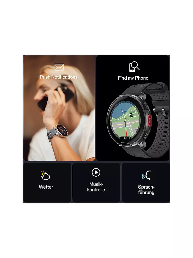 POLAR | Reloj multideporte con GPS Vantage V3 S-L | Negro