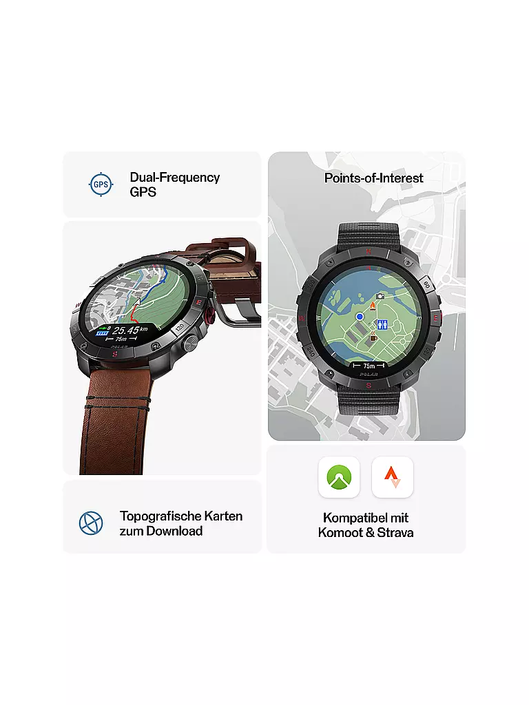 POLAR | Reloj multideporte para exteriores Grit X2 Pro Titan | 